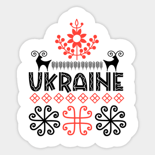 Ukrainian Ethnic Sticker